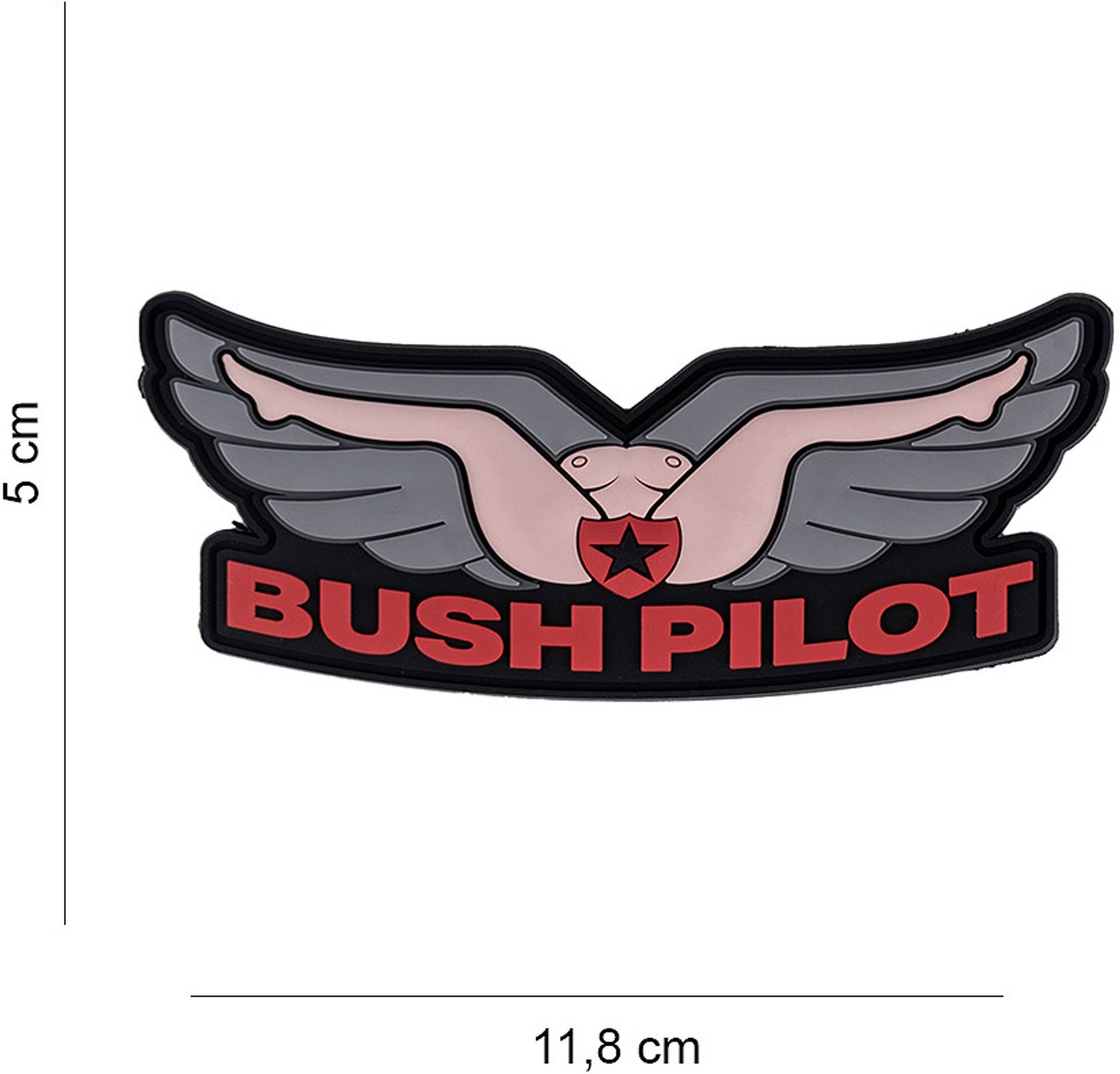 Embleem 3D PVC Bush Pilot #6115