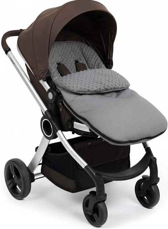 Voetenzak Buggy - Kinderwagen Wiegdeken - Universeel - Groen en Wit — afbeelding 4