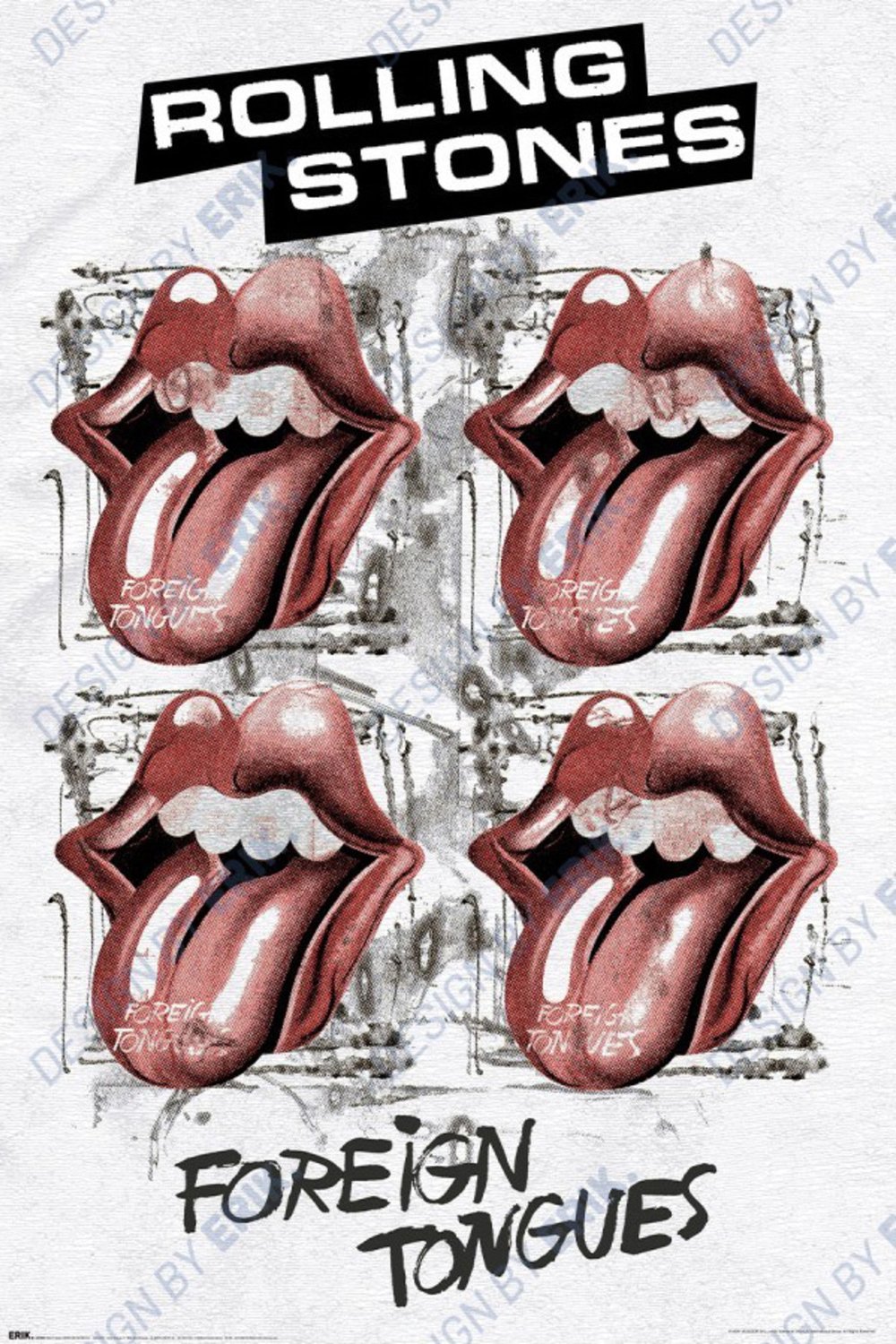 Grupo Erik Poster The Rolling Stones - Foreign Tongues 61x91,5cm Divers