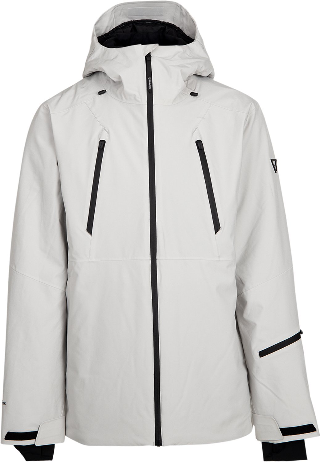 Brunotti Norrow Skijas Heren Soft Ski Jas Wintersport 20K Ademend en Waterdicht Recco Grijs