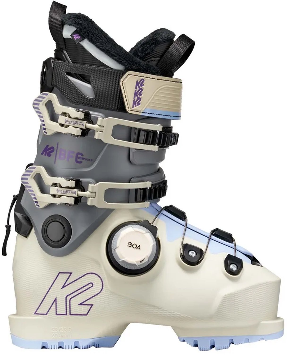 K2 Skis Bfc 95 Boa Alpineskischoenen Voor Dames 23.5 Vrouw Wit