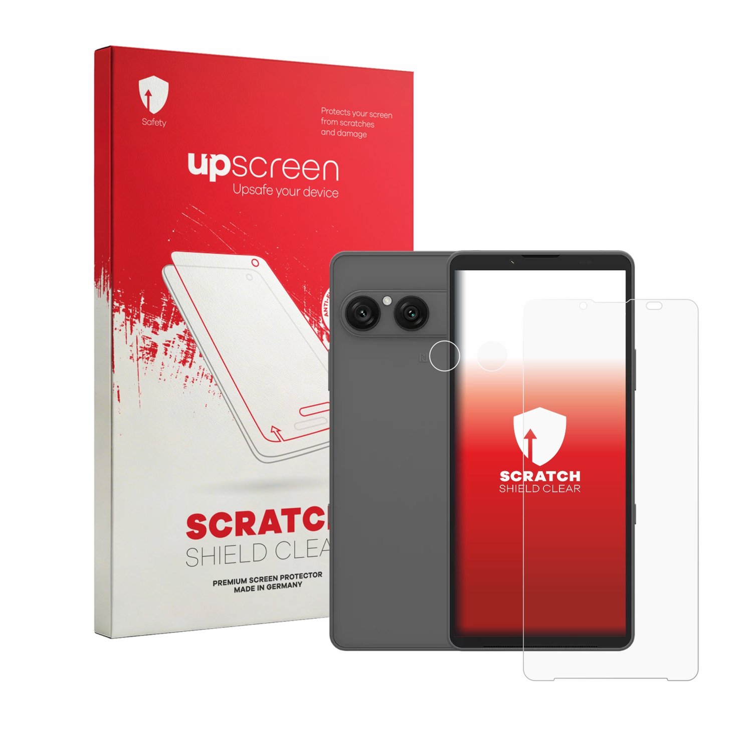 upscreen - Screenprotector voor Sony Xperia 10 VIII (Voor+Camera) - Folie Beschermfolie transparant