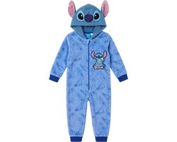 Lilo & Stitch Onesie - Maat 146/152 - Polyester - Pyjama - Blauw