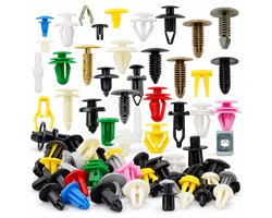 BukkitBow - Auto Bevestigingsclips - Interieur Clips Auto - Trimclips - Universele Set van Kunststof - 100 Stuks - Meerkleurig