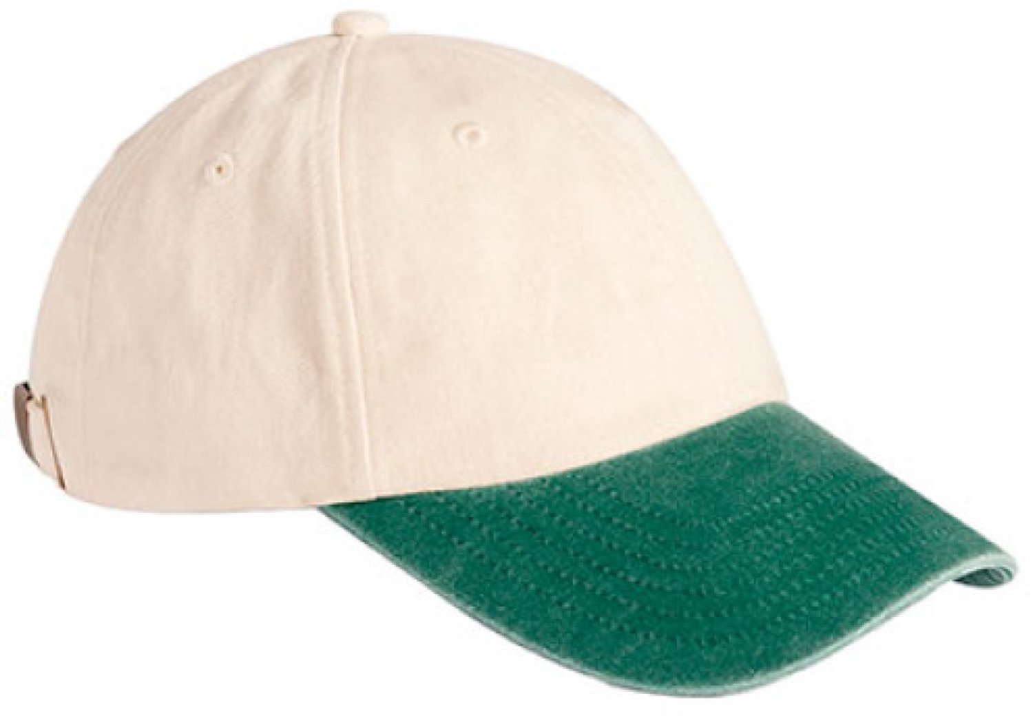 Beechfield - Contrast Peak Low Profile Vintage Cap - Natural - One Size