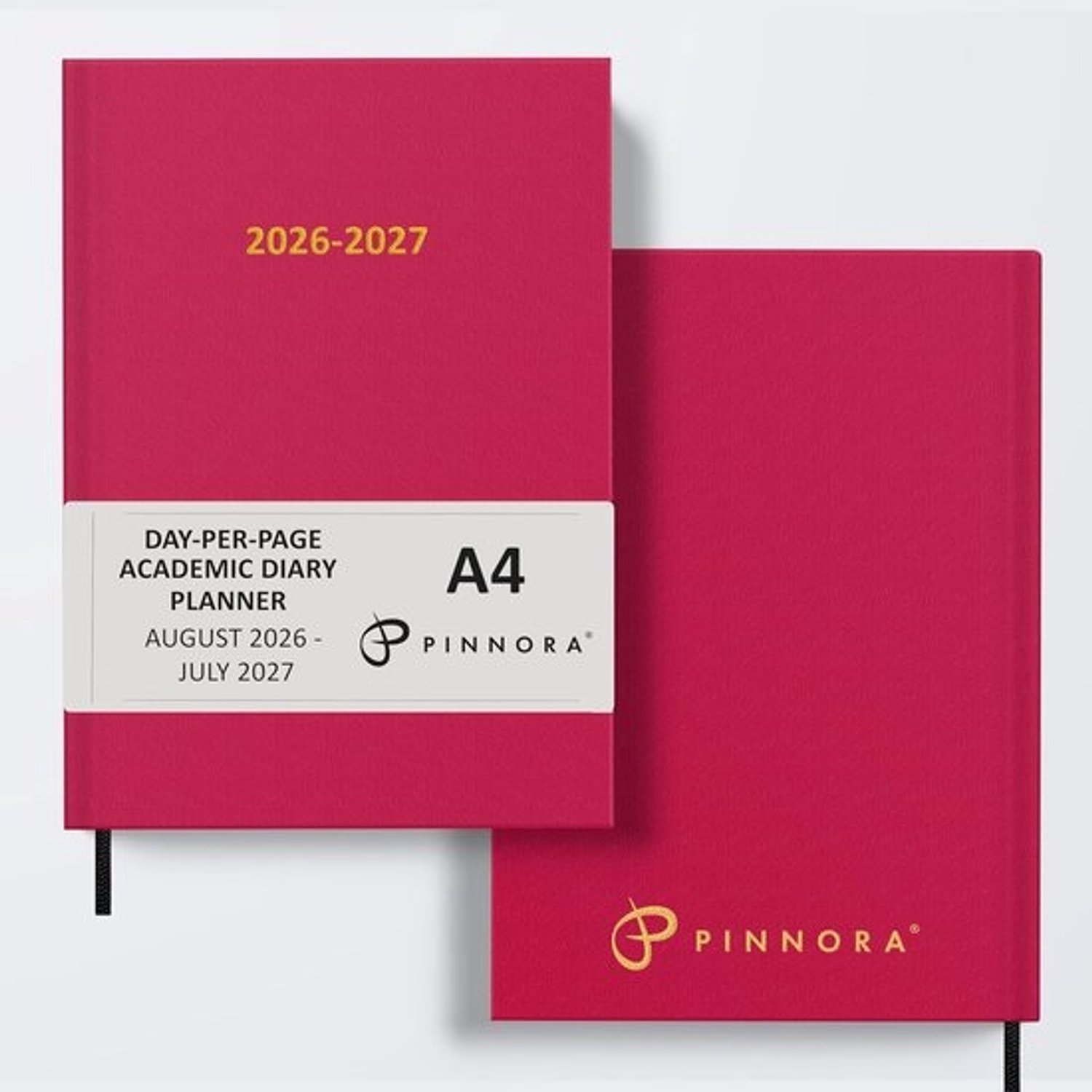 Academisch dagboek A4 - Planner voor student en leraar - Dagplanning - Dag per pagina - A4 - Rood