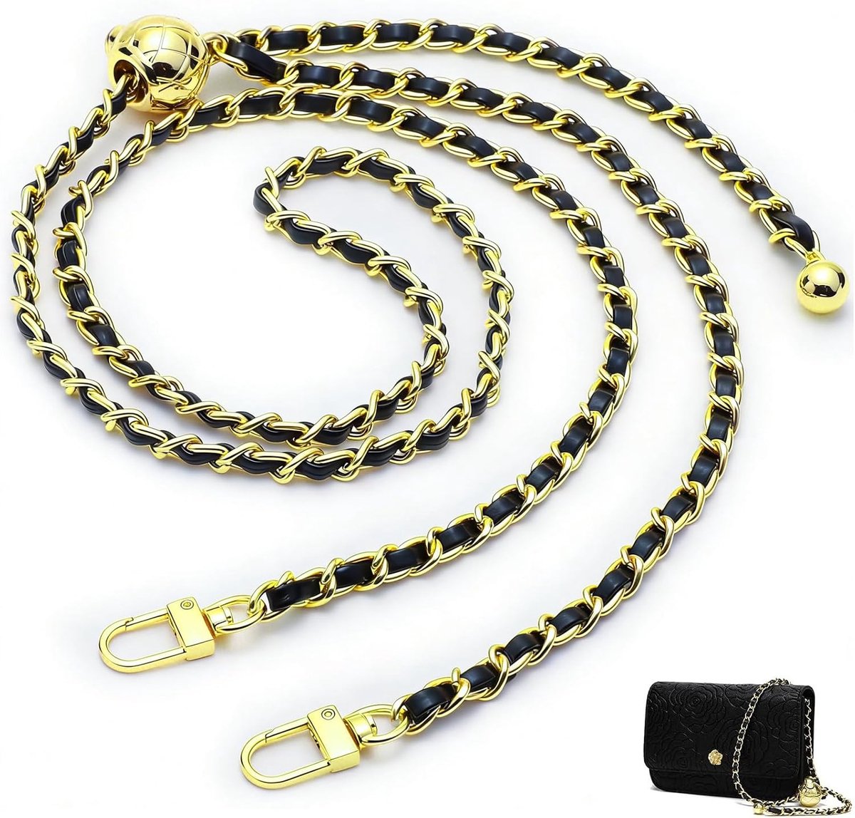 Schouderriem met Metalen Ketting