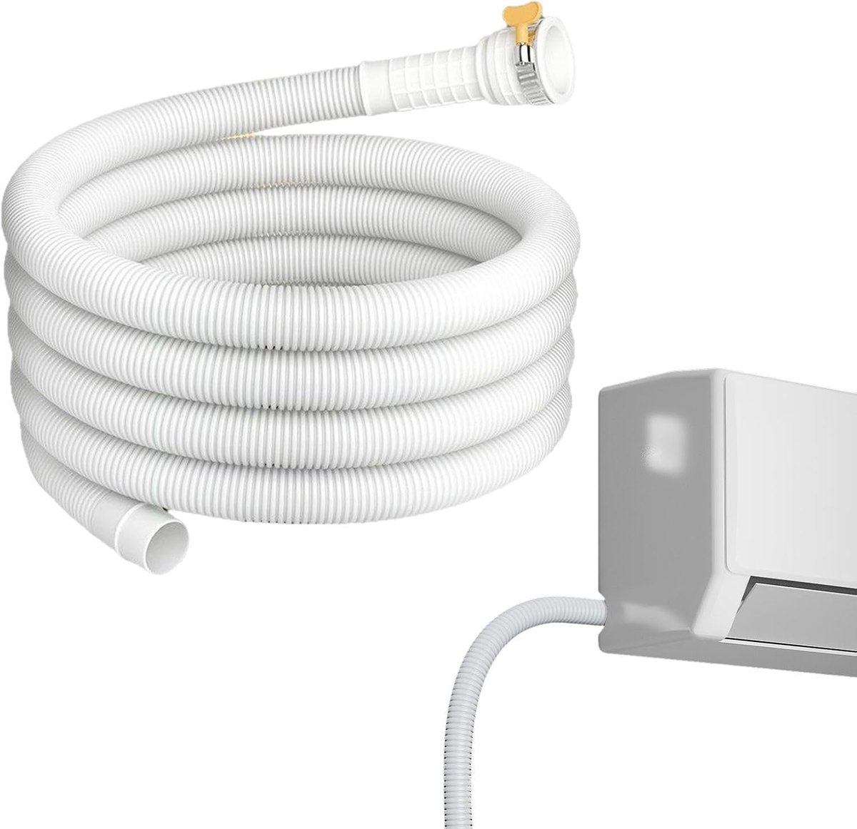 Afvoer 9,84ft Flexibele Ontvochtiger kabel | Geschikt voor Gatdiameter 2,5cm Verlengbare AC met Afsnijbare Klem voor Commerciële Ventilatie Wasbak Koeler Auto Thuis