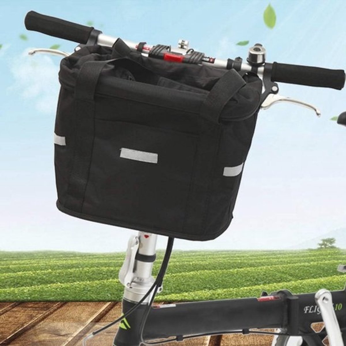 Opvouwbare fietsmand voor kleine huisdieren - Eenvoudig te bevestigen en af te nemen - Ideaal voor winkelen en reizen