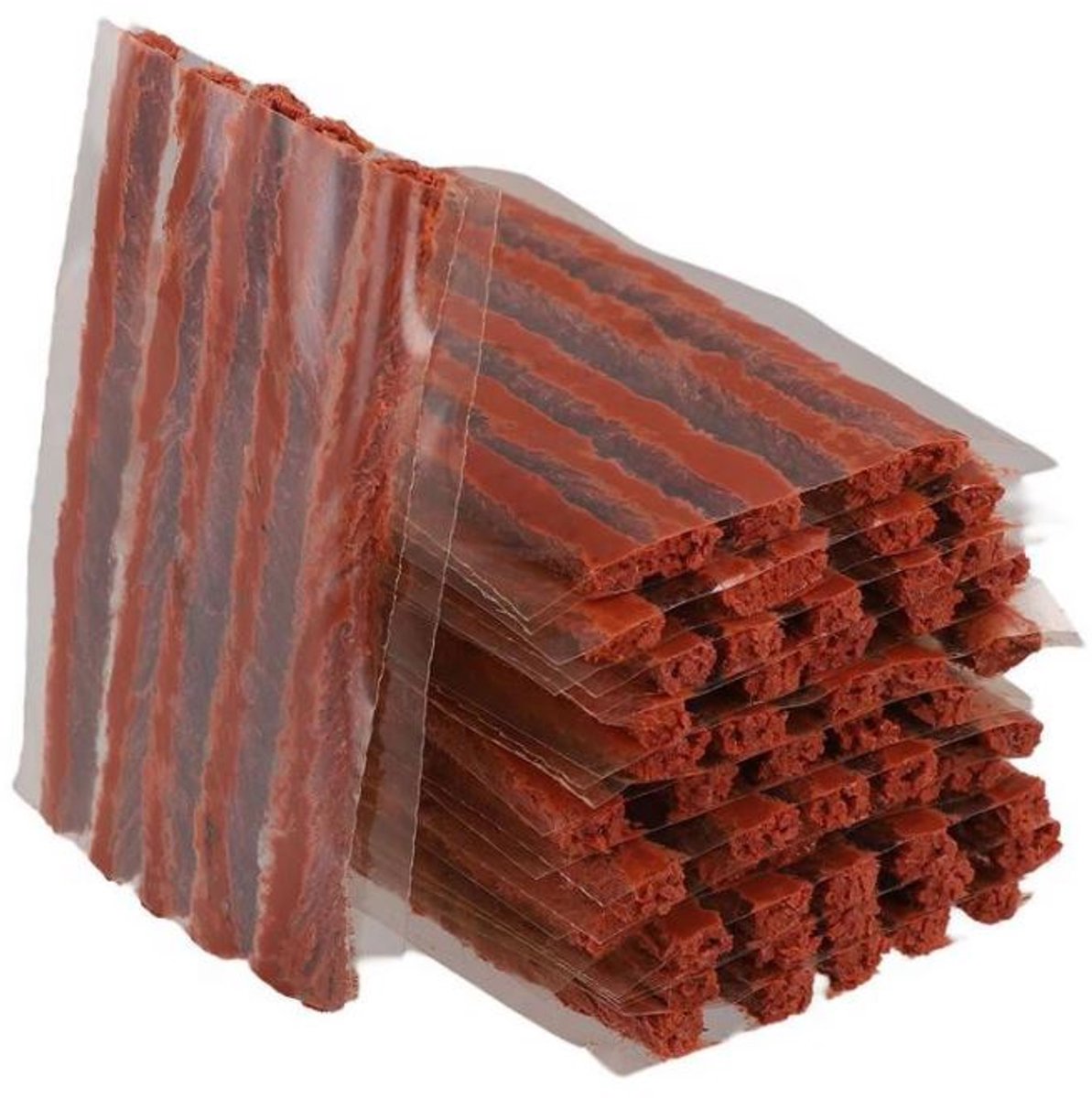 10x bandenreparatie veters - Tubeless bandenreparatie - Bandenproppen - Navulveters - Lekke band repareren - Tyre repair plugs - Bruin - Rubber - 10 cm - Jonyx
