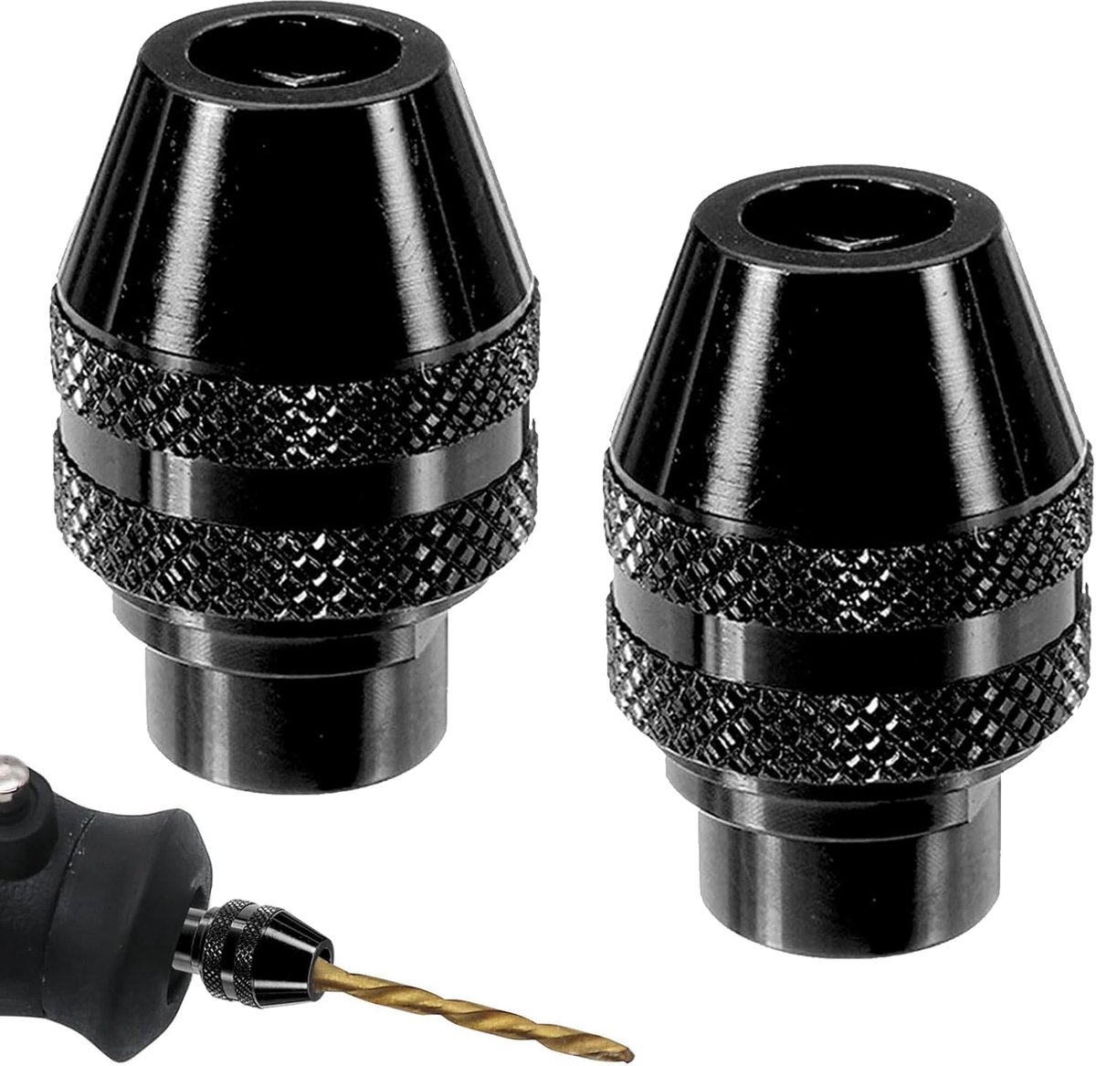 Mini boorklem 4486 - 2 stuks accessoires - precisie metaal - veilig en betrouwbaar gebruik - ShopVlot