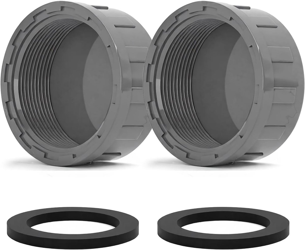 Afsluitdop 50mm lekvrij - PVC met rubberen afdichting - eenvoudig zonder gereedschap te monteren - ShopVlot