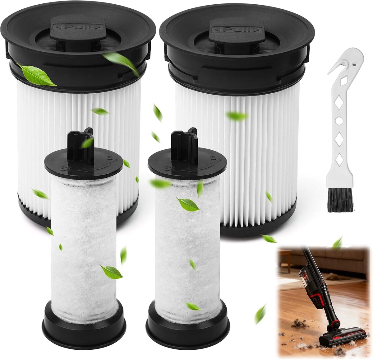2 stuks HEPA-filters voor Miele Triflex HX1 FSF stofzuigerfilter reserveonderdelen voor Triflex HX1 Cat & Dog fijnstoffilter accessoires, stofzuigerfilter vervangingsfilter, accustofzuiger