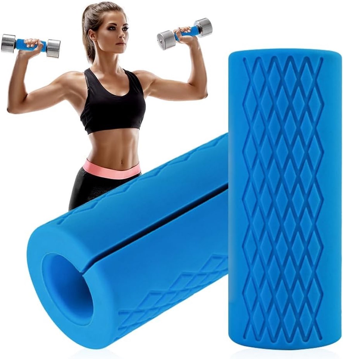 Dumbbell Grips en Siliconen Handvatten voor Effectieve Spieropbouw en Krachttraining