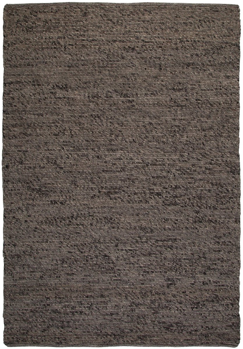 Dutch XXL Wollen Vloerkleed | Tapijt | Kvell | Gemeleerd | Grafietgrijs | 120x170 cm