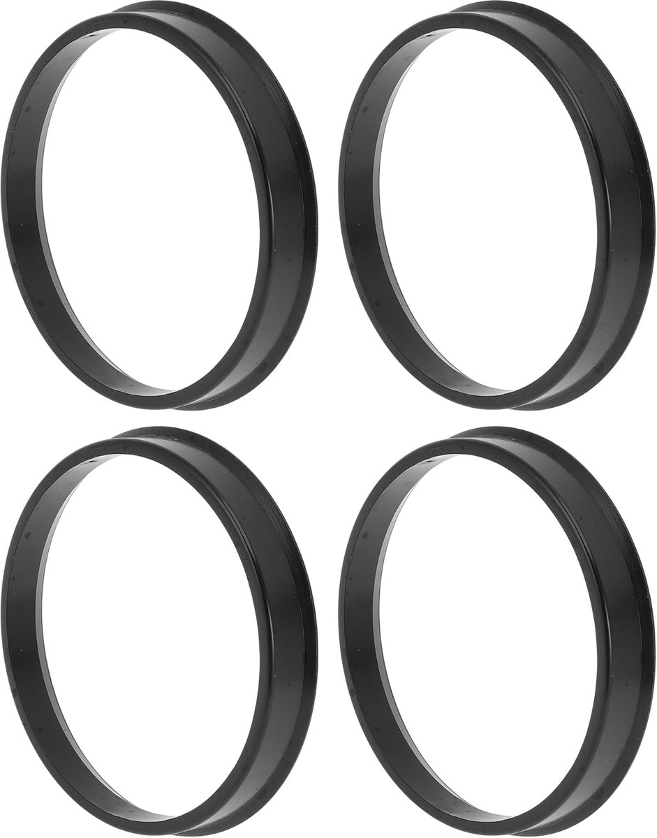 69.1mm tot 64.1mm Auto Wiel Hub Centric Ringen Zwart Polycarbonaat Wielen Middenas Schokabsorberende Hubrings 4 Stks - ShopVlot