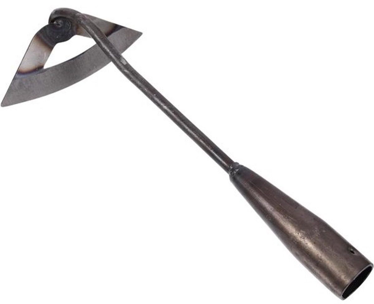 Tuinschoffel - Handgereedschap - Onkruidschep - Voor plantenverzorging - Volledig van staal - 36,5 cm - Grijs
