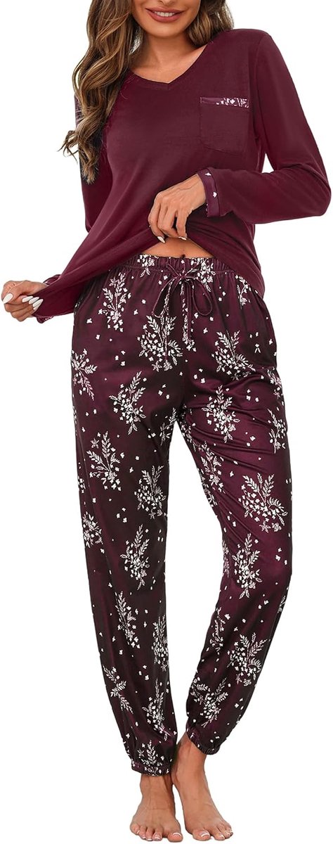 Jaipuri-nachthemd voor dames, katoen, verpakking van 2 stuks, Rajasthani maxi-nachtjurken met zakken, zachte geborduurde loungenachtkleding voor dames