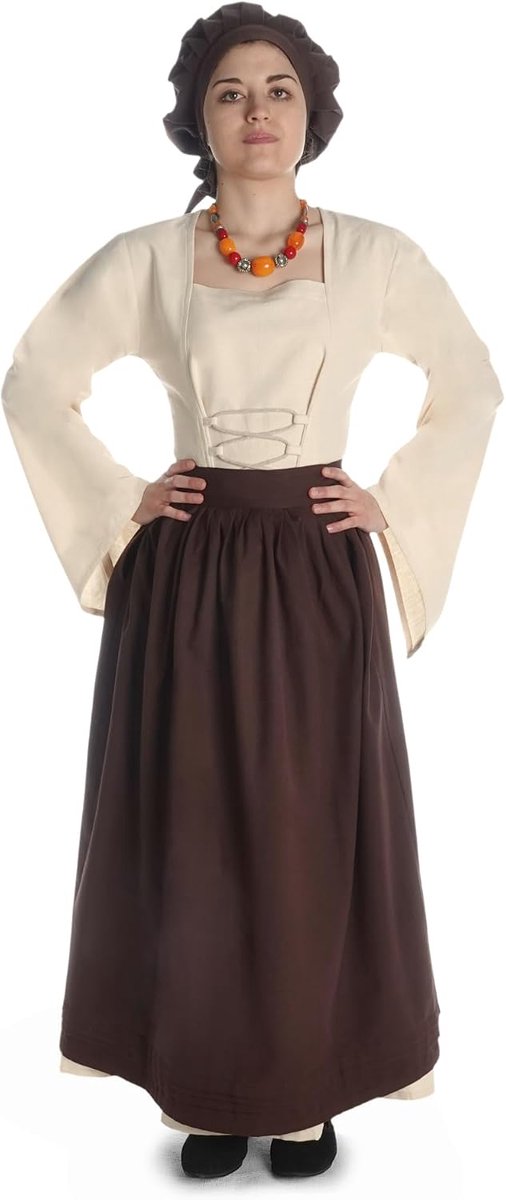 Schort Widga van katoen violet, hennepkleuren, zwart, lichtblauw S/M, L/XL, XXL/XXXL gewaad LARP