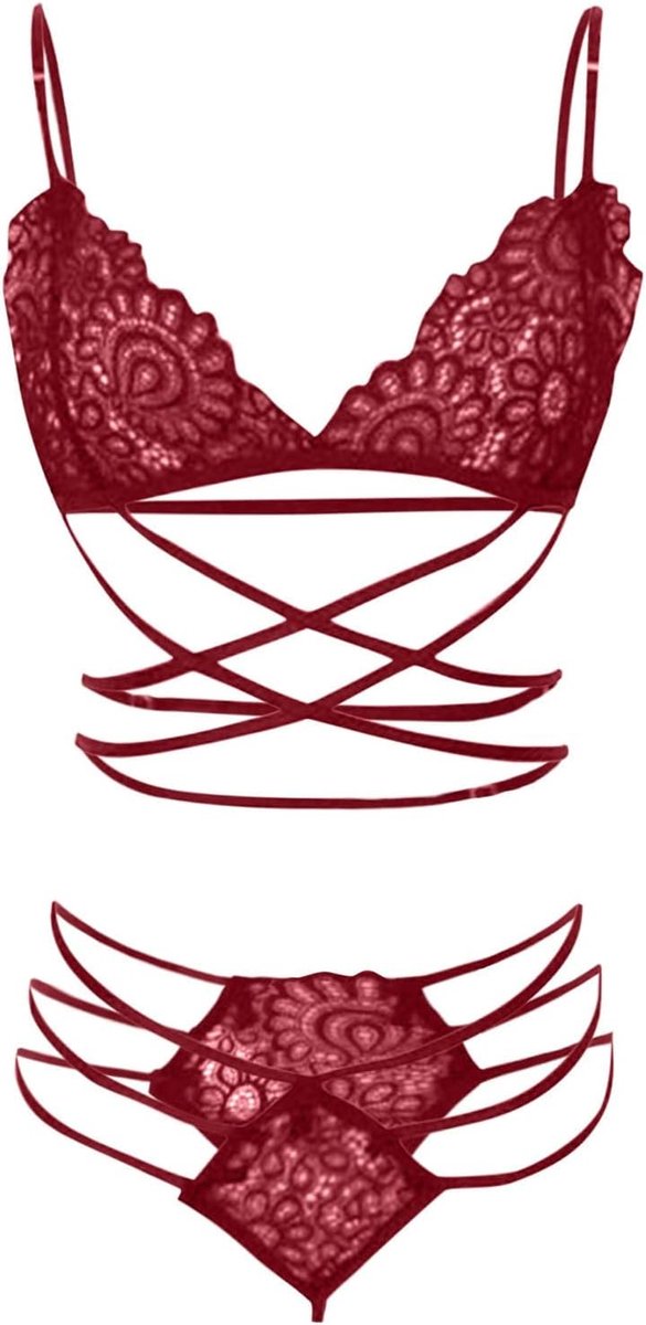 Lingerie BH Up Vrouwen Push Bandage en Set Broek Ondergoed Top Korset Sexy