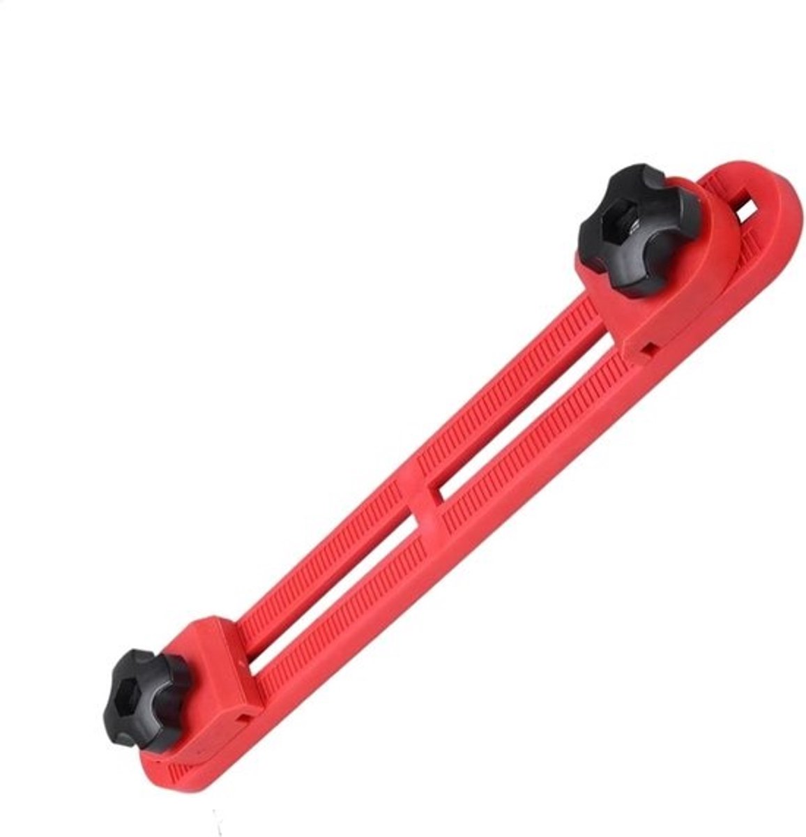 Zaaggeleider voor cirkelzaag - Verstelbare houtzaag - Nauwkeurig zagen - Verbeterde stabiliteit - 316 x 4 cm - Rood