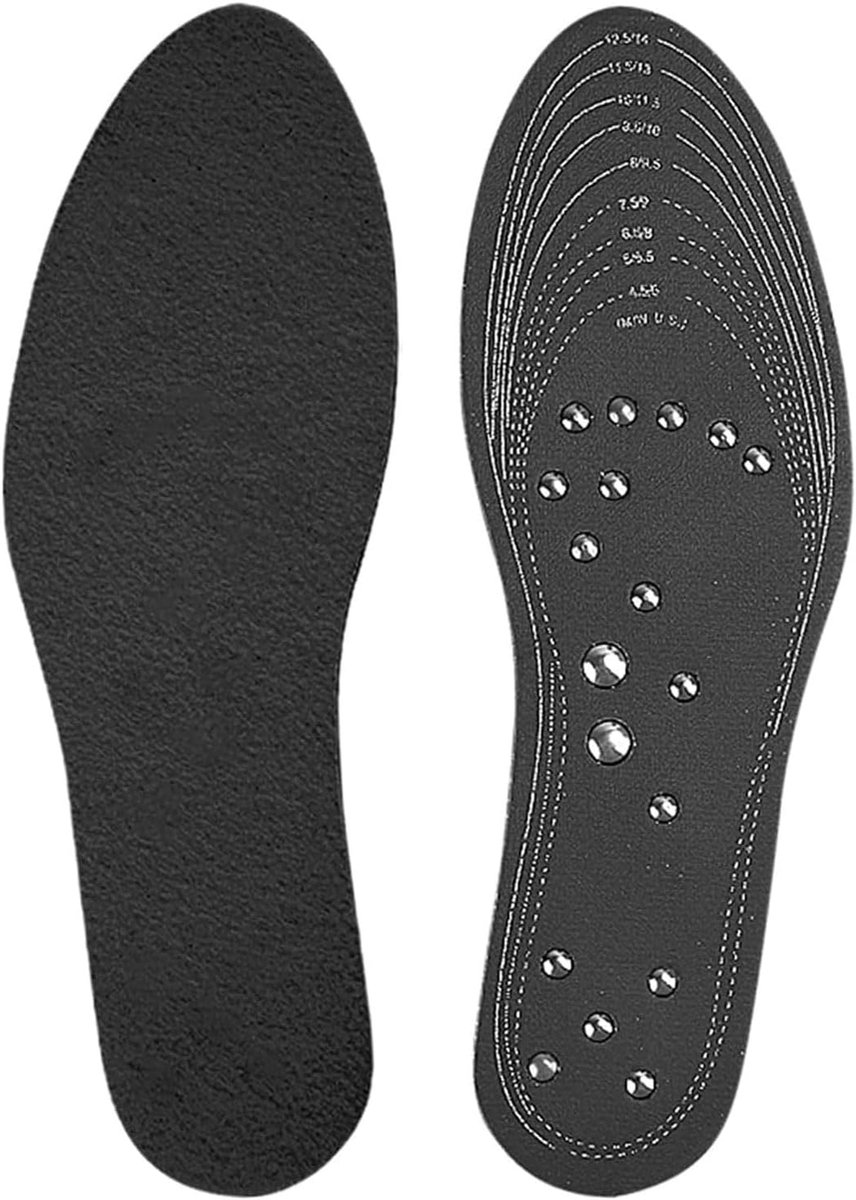 Comfortabele inlegzolen, acupressuur inlegzolen, magnetische inlegzolen, ademend, acupunctuur inlegzolen voor pijnlijke voeten, kan worden gesneden (32-46)
