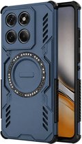 Hoesje geschikt voor Motorola Edge 60 / Edge 60 Fusion - Techsuit ArmorMag Back Cover - Geschikt voor MagSafe - Blauw