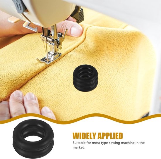 5 Stuks Zwarte Naai Machine Spoel Winder Rubber Band Ringen voor Huishoudelijke Naai Machines, Ideaal voor Singer, Brother en Janome — afbeelding 3