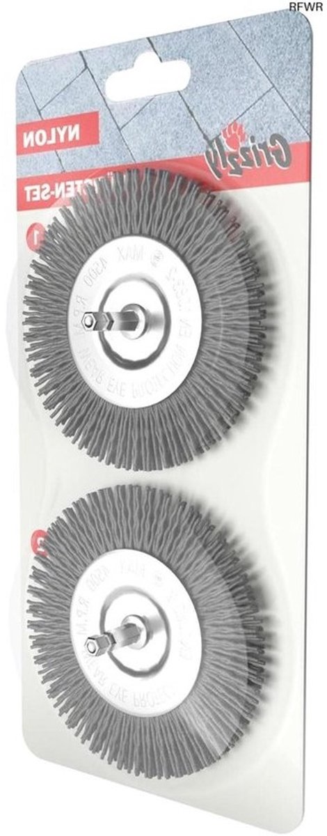 RFWR® - Elektrische voegenborstel - set van 2 nylon reserveborstels voor efficiënt vegen