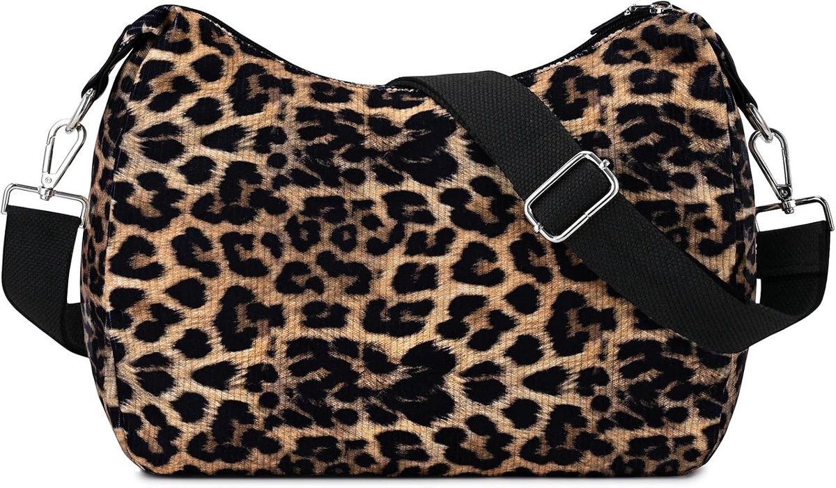 Dames Schoudertas met Trekkoord - Kleine Vouwbare Corduroy Handtas met Verstelbare Schouderband voor Kantoor, Winkelen en Reizen