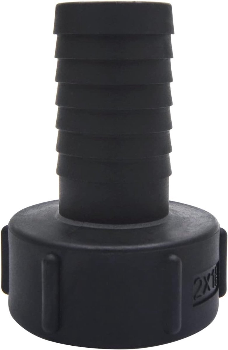 IBC Tank Fittingen met Afdichtring, Waterflessen Tap Connector Geschikt voor 38mm Slang, Tuinslang Adapter en Vervangingsklep Onderdelen voor IBC Tanks