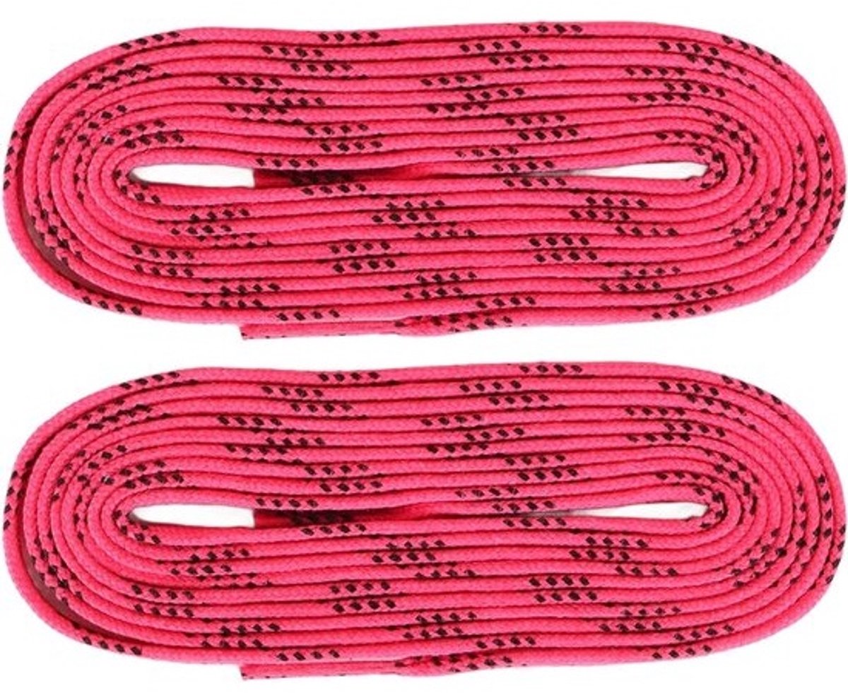 Gewaxte hockeyveters - Schaatsveters met wax - Voor het strikken van schoenen - Strak geweven - 2 paar - Wit