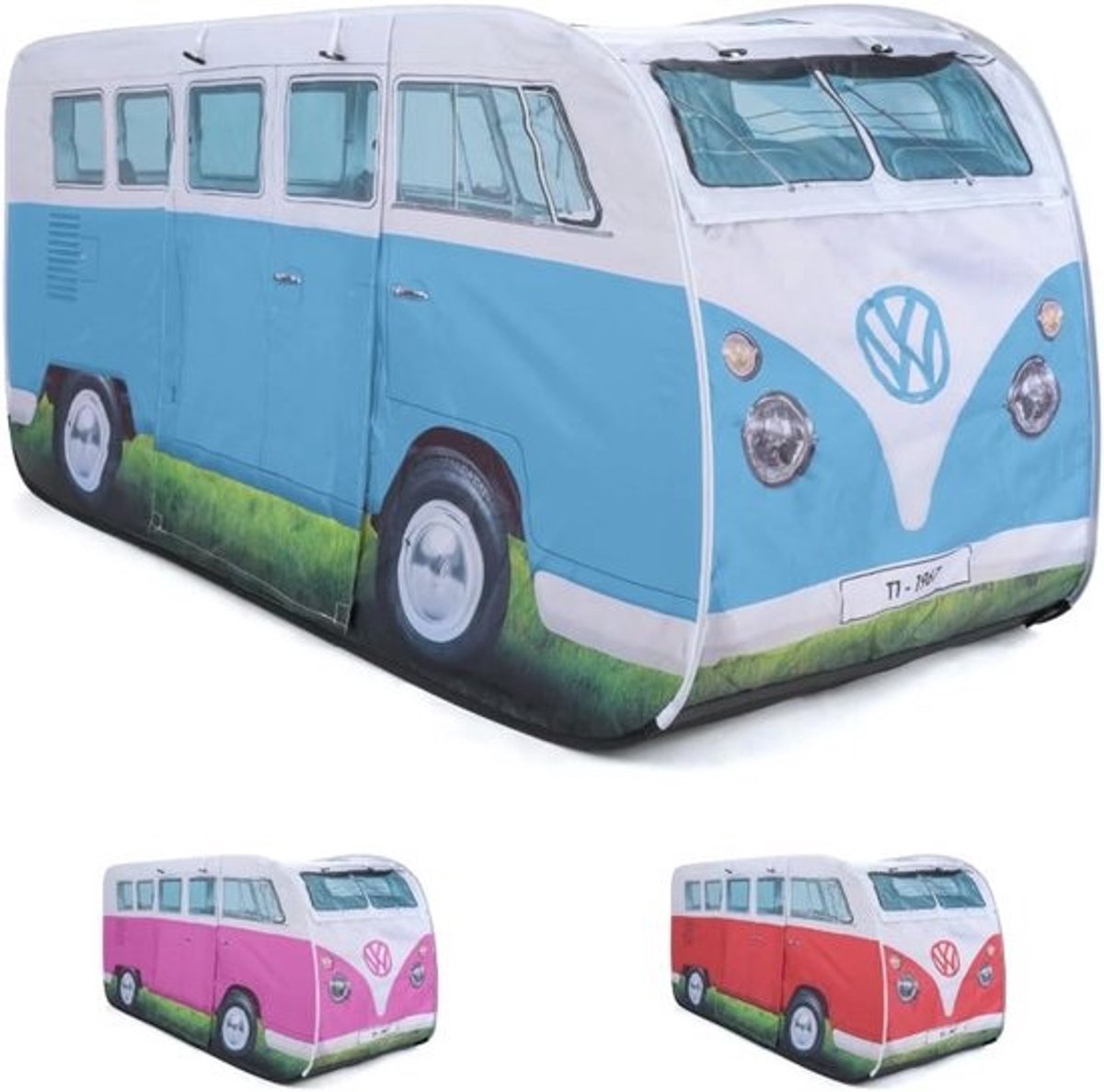 Pop-up tent voor kinderen met UV-bescherming 50+, instant camping- en speeltent in blauw