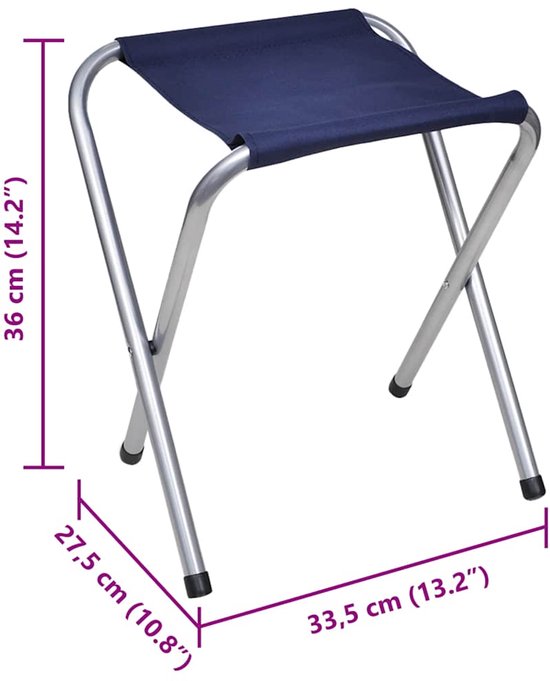 vidaXL - Campingtafel - in - hoogte - verstelbaar - met - 6 - krukken - 180x60 - cm van Merkloos — afbeelding 2