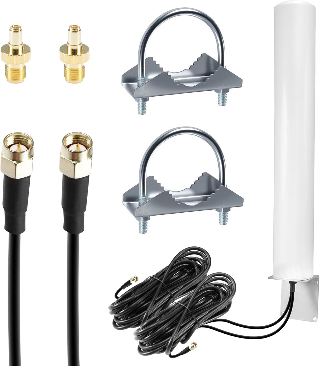 High Gain 4,5dBi 4G 5G Antenne 700-6000MHz Outdoor 2X2 MimoAntenne LTE 5G NR Mobiele Telefonie Externe Buitenantenne - ShopVlot