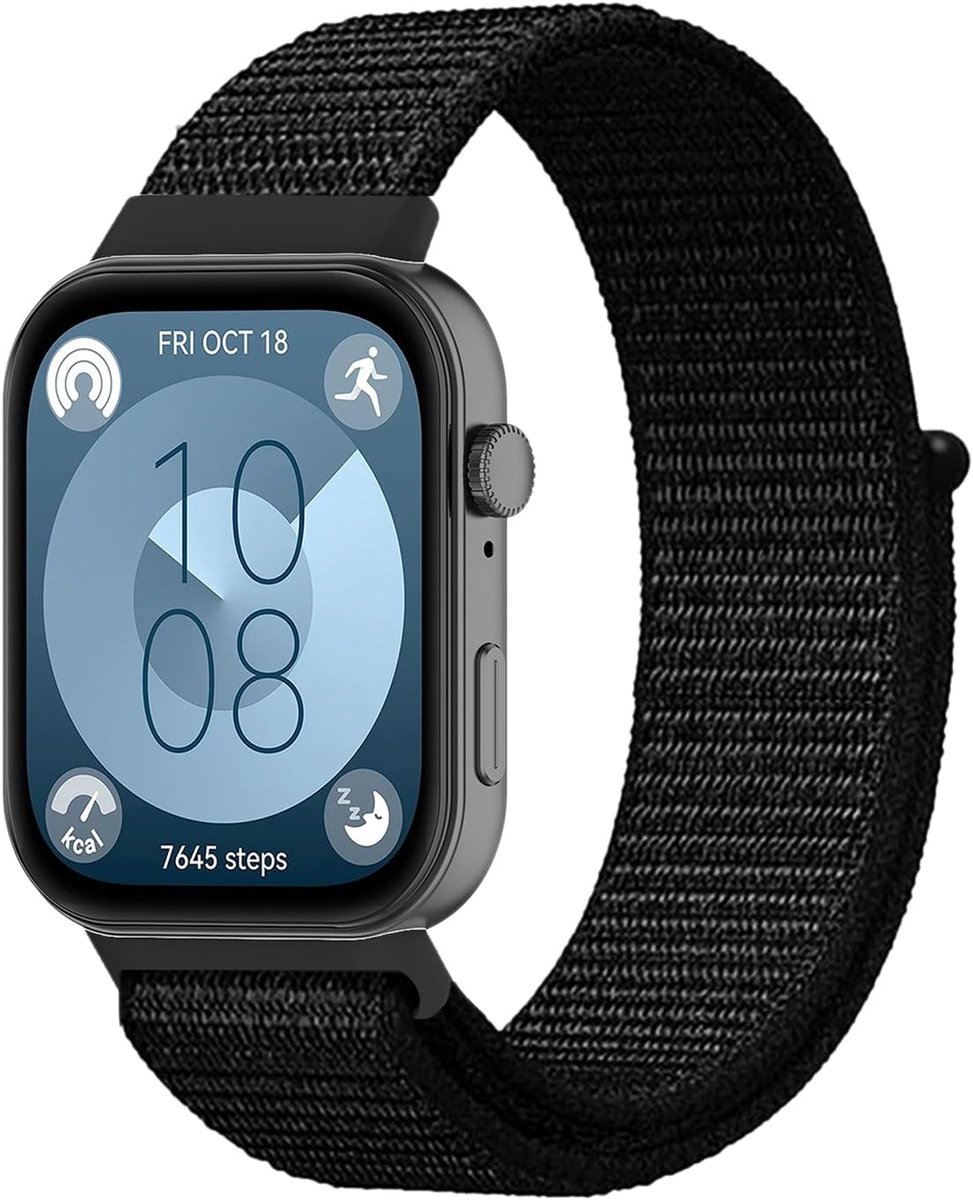 Horlogeband voor Huawei Watch Fit 2 - Verstelbare nylon - Sportief voor mannen en vrouwen - Comfortabel en duurzaam - ShopVlot