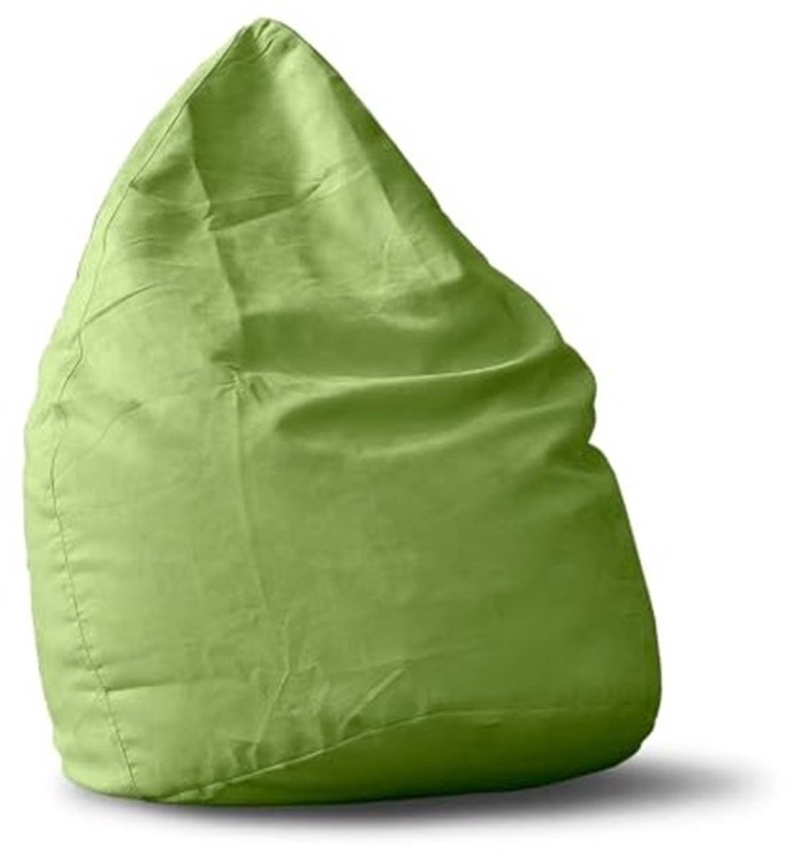 Luxe zitzak - 60x45 cm | Beanbag van microvelours - voor volwassenen en kinderen | Ideaal voor kinderkamer | Fauteuil- en stoelzitzak - groen