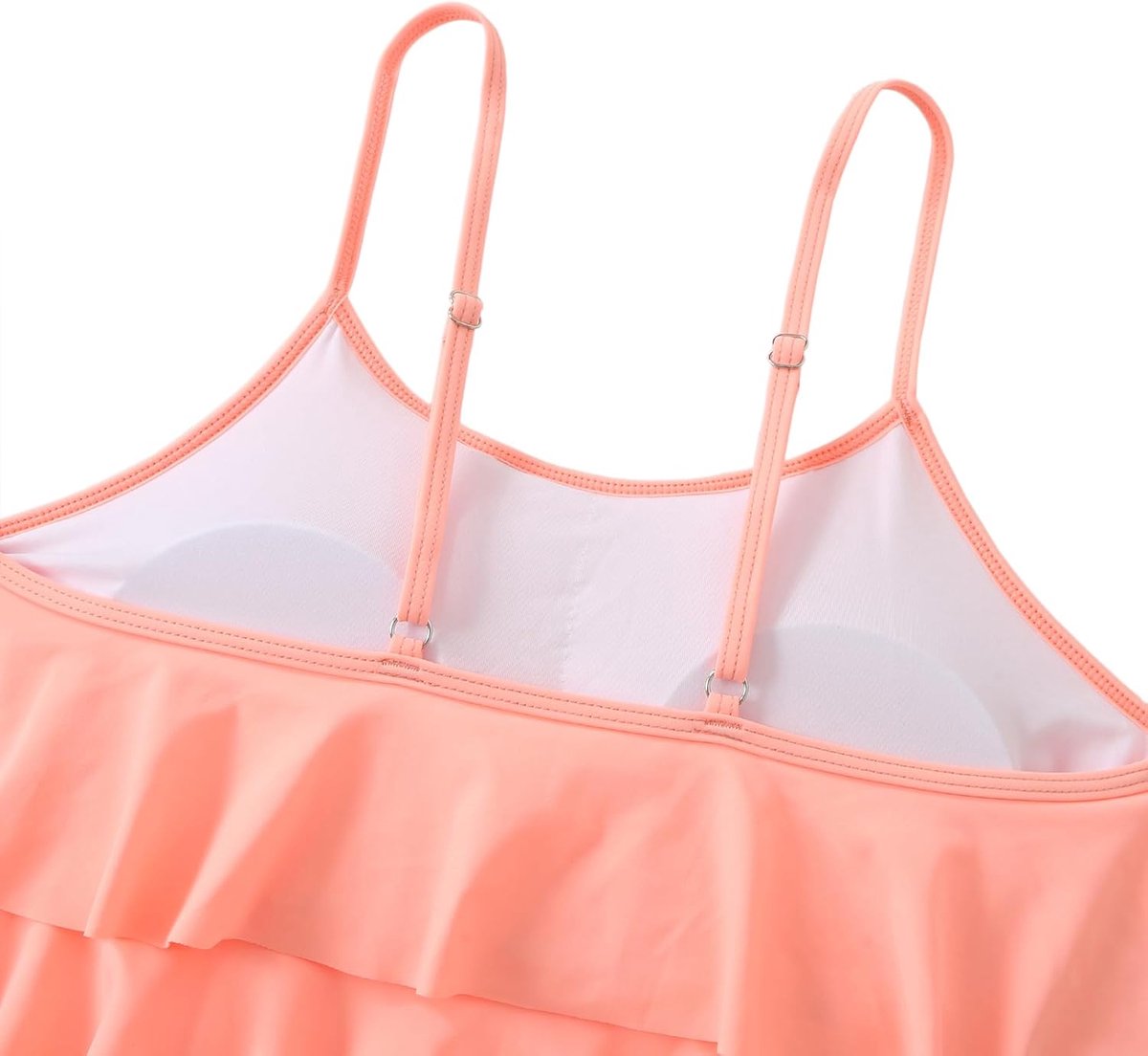 Tweedelige Hoge Taille Badmode Tankin Sets Ruches Ruches Badpak Zwemmen Kostuum
