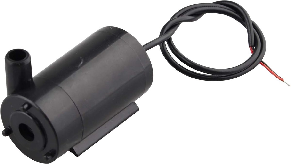 Waterpomp Horizontale Motor Mini Micro Ultra Stil Dompelpomp Borstelloze Motor Pomp DC3-5V 1.2-1.6L/Min Geluidsarm voor Aquarium Zwart