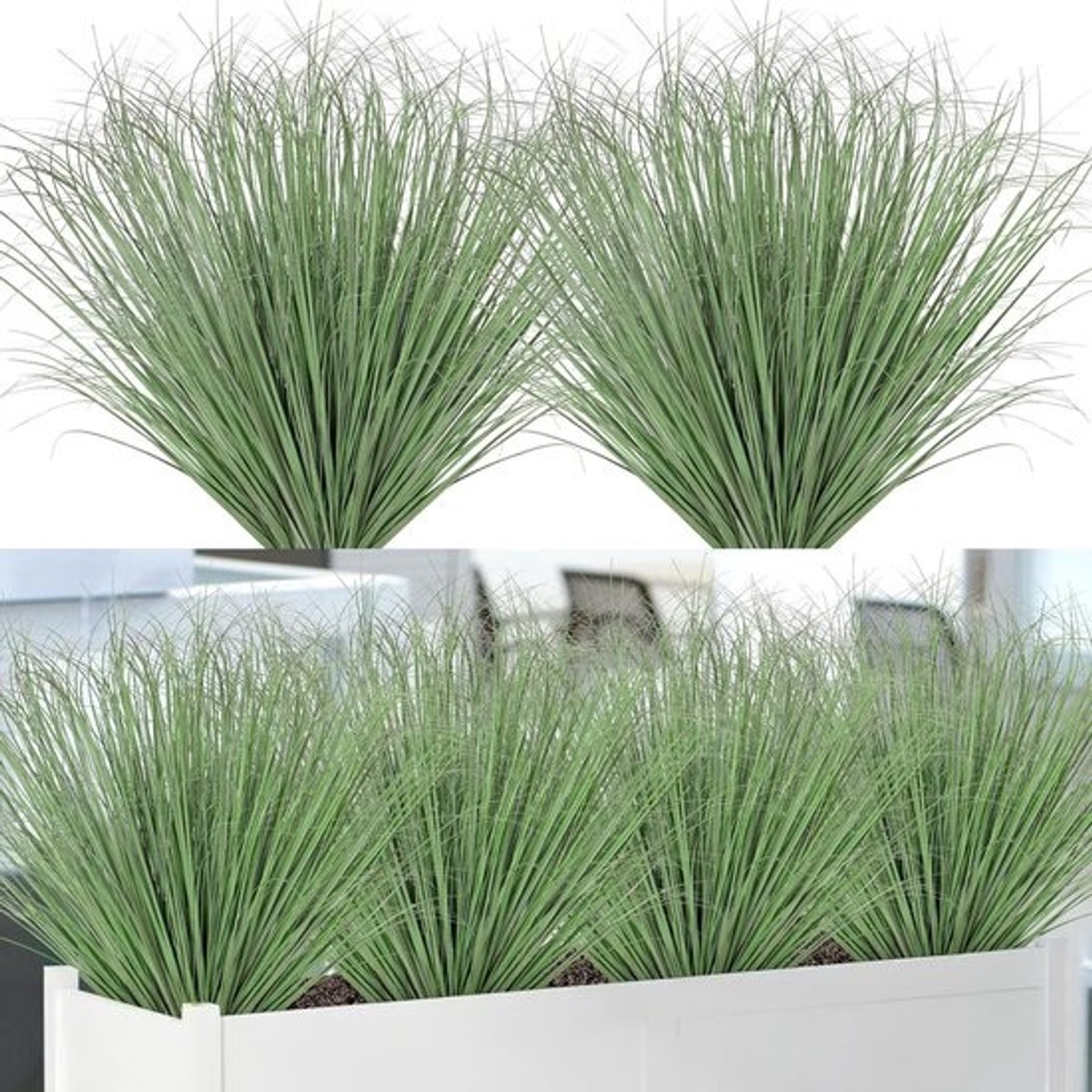 Artificial Plants - Realistische buitendecoratie - 12 stuks kunstgras - Weerbestendig, UV-bestendig voor tuin