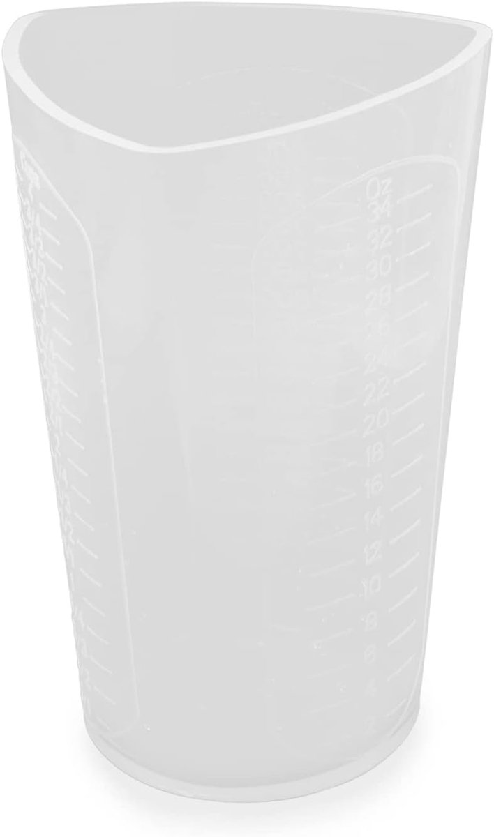 Siliconen mengbeker 1000ml - dik silicone - 3 meeteenheden - ideaal voor epoxyhars - ShopVlot