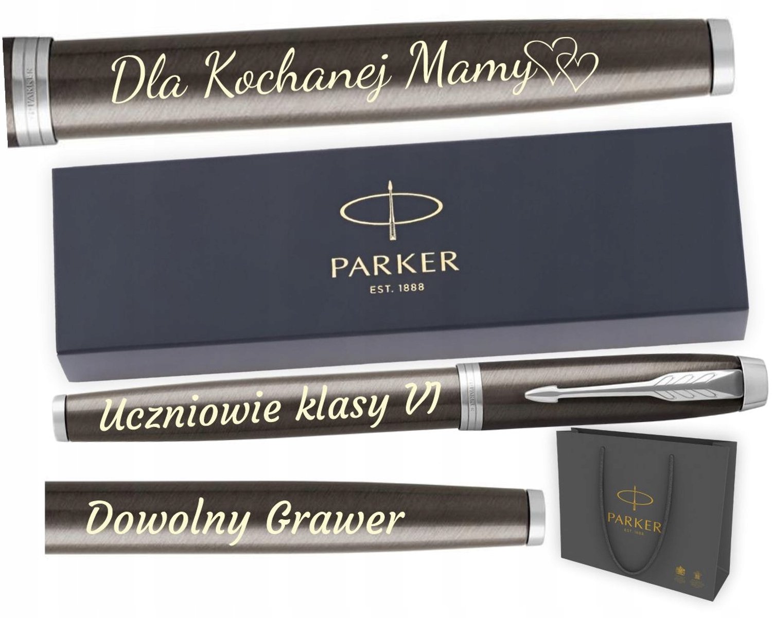Parker IM Dark Espresso CT Vulpen met Gravure - Luxe Cadeau
