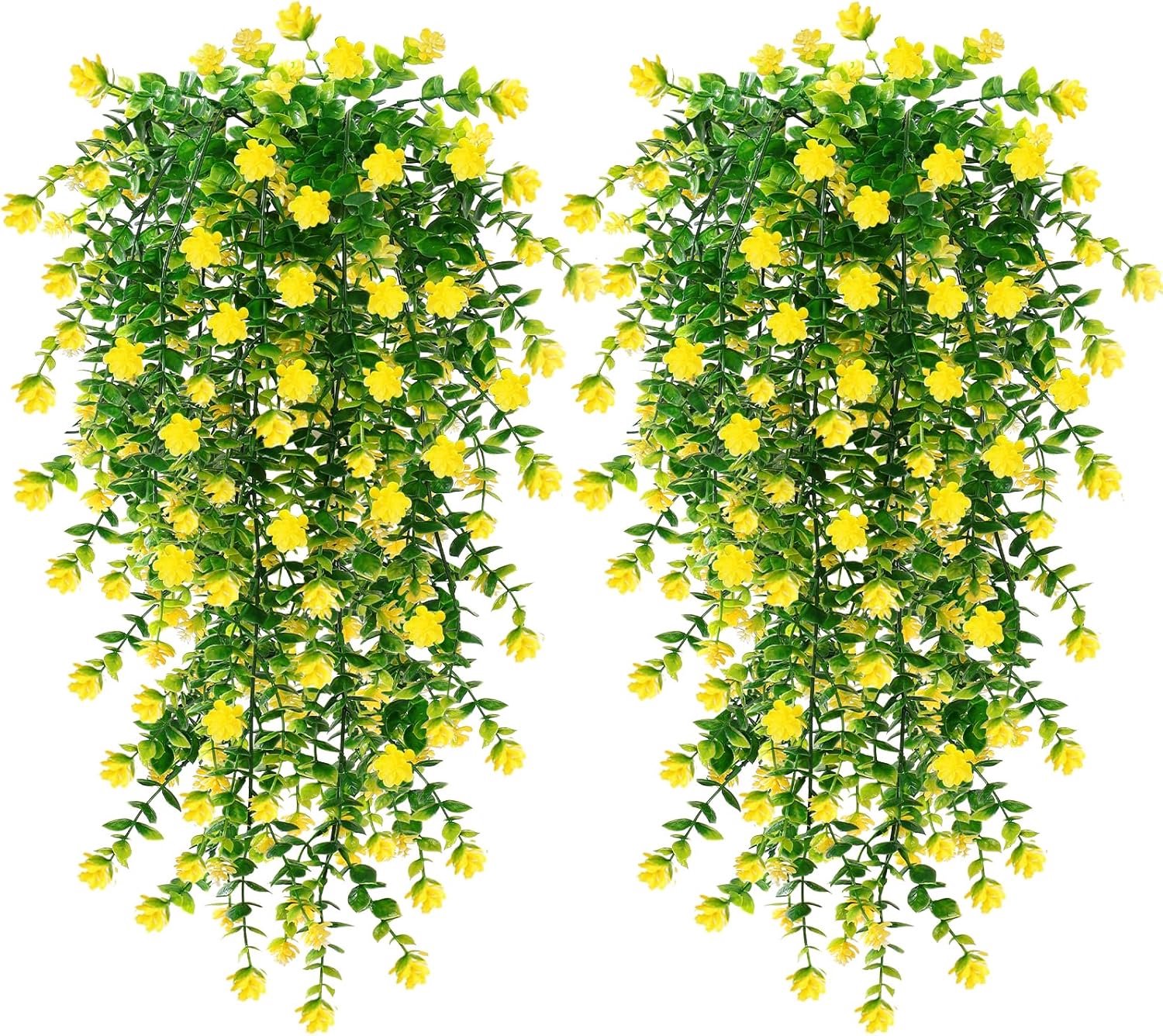 SnelShoppen - 6 Pcs Kunstmatige Hangende Bloemen, UV Bestendige Nepplanten, Eucalyptus Boeket, Kunstbloemen voor Tuin, Muur, Hek, Trouwerij, Balkon, B