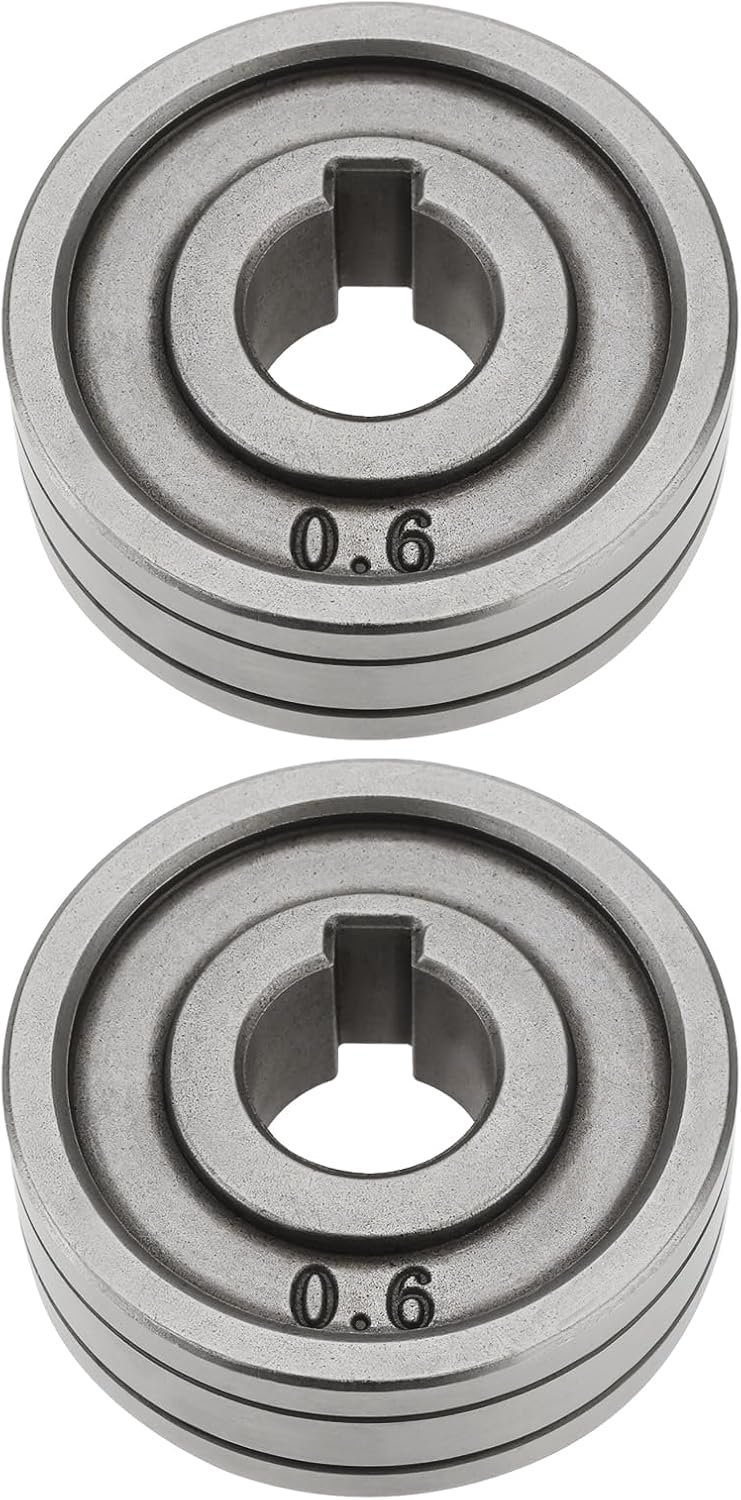 Dailygoods- Voegrollen 30 mm - 2 Stuks - Compatibel met MIG/MAG - V-groef - Antislip - Stalen constructie - Geschikt voor 0,6/0,8 mm lasdraden - Lasro