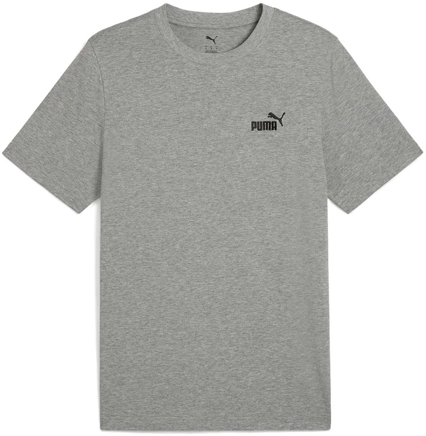 Puma Ess Small No. 1 Logo T-shirt Met Korte Mouwen Grijs