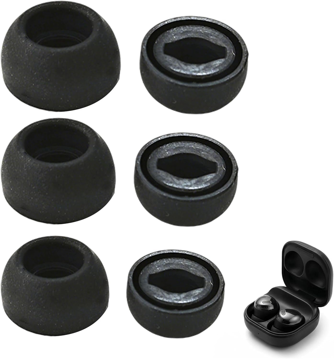 Silicone Ear Stopper for Galaxy Buds Pro - 3 Size Kit for Optimal Adjustment - Non-slip and Dust Protected - ShopVlot