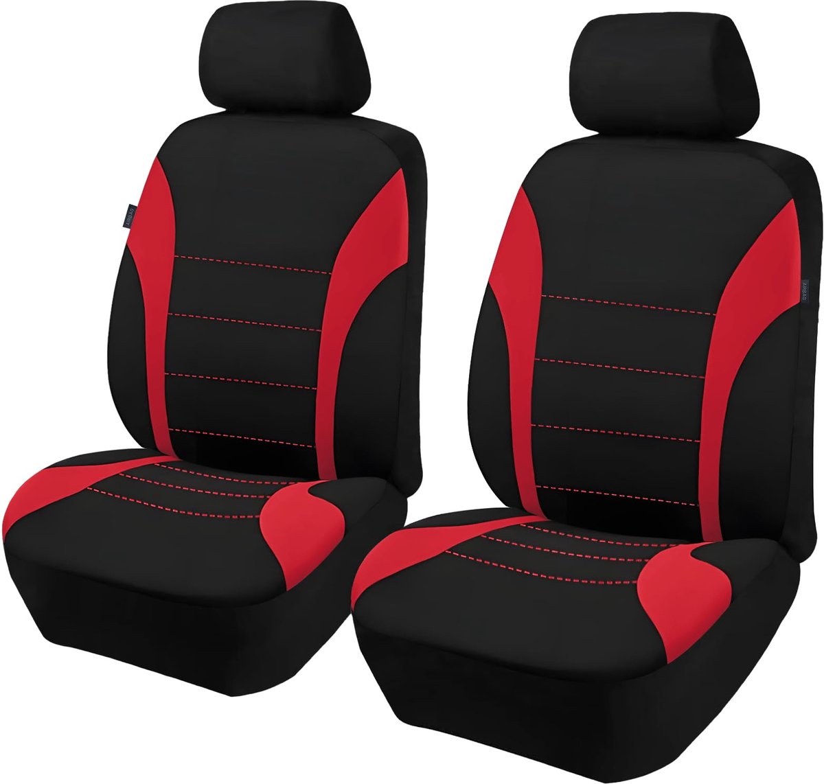 2-delige set universele autostoelhoezen, universele stoelhoezen voor voorstoelen, stoel- en hoofdsteunbekleding voor - ShopVlot