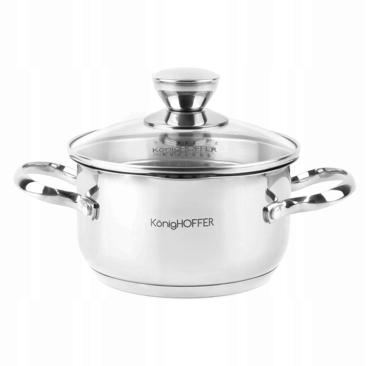 Konighoffer Aturo 1.5L RVS Pan met Deksel - Inductie Geschikt