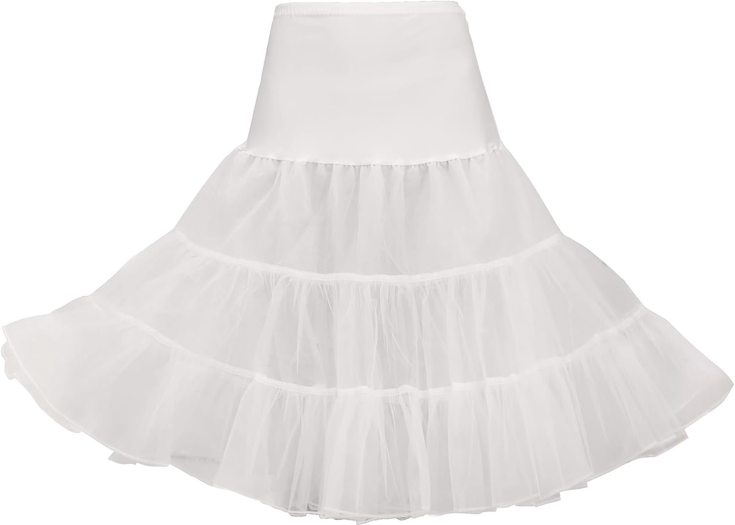 Wikoan Women's Vintage 50s Petticoat A-line Underskirt Women's Rockabilly Tutu Skirt Half Slip S-XXL - ShopVlot