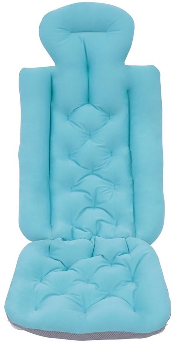 Collox - badkussen - Fullbodykussen - Voor de badkuip - Met zuignappen - Voor de badkamer - Voor de spa - Voor volwassenen - Ontspannend - Ondersteuning - Waterdicht - Blauw